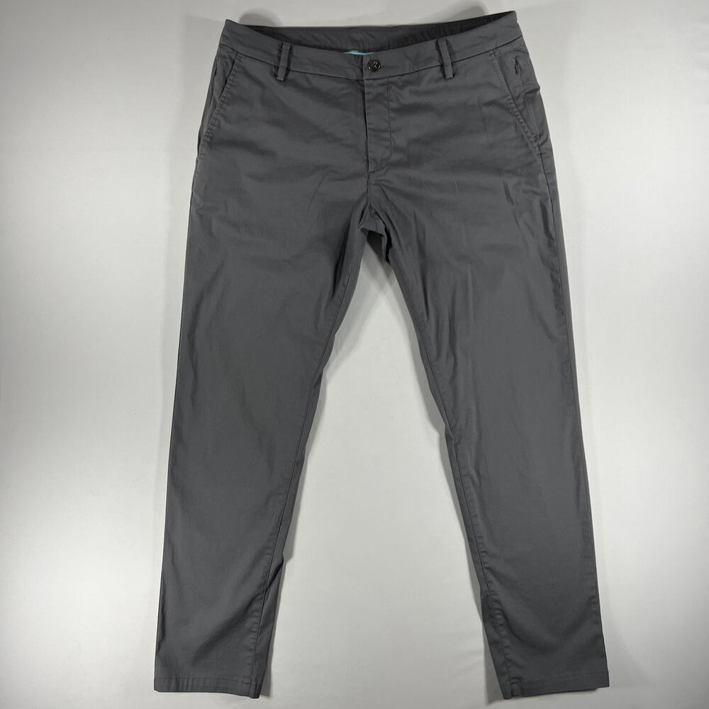 Birddogs Pants Boom For Your Boomstick 36x32 Lined Gray Stretch Golf Flat Front